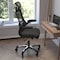 Flash Furniture Black Mesh High Back Task Chair with Roller Wheels BL-X-5H-RLB-GG - alternate 7